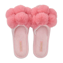 Load image into Gallery viewer, Cosy Luxe Pom Pom Slippers | Shell Pink