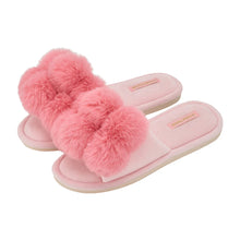 Load image into Gallery viewer, Cosy Luxe Pom Pom Slippers | Shell Pink