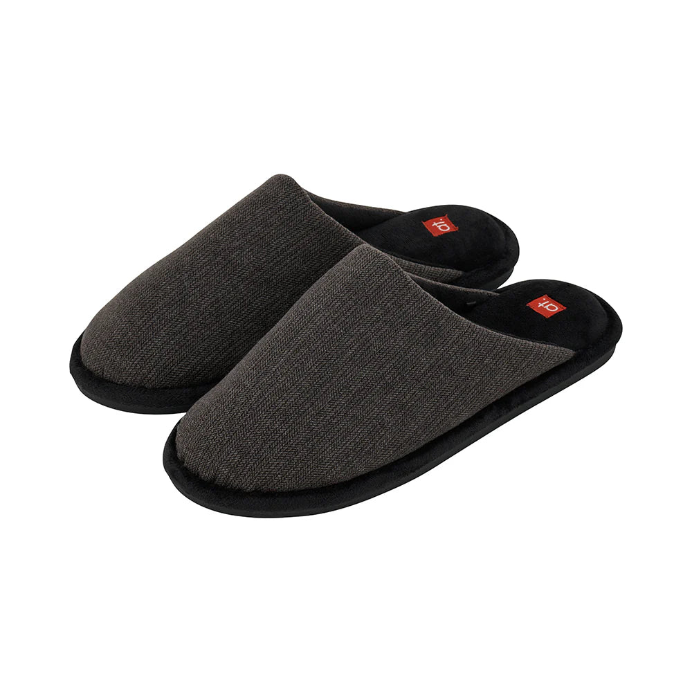 Cosy Men's Sherpa Slippers | Charcoal