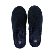 Load image into Gallery viewer, Cosy Men&#39;s Sherpa Slippers | Navy