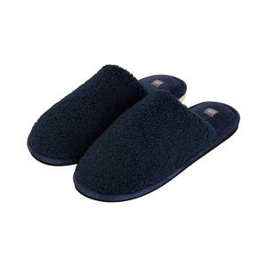 Cosy Men's Sherpa Slippers | Navy