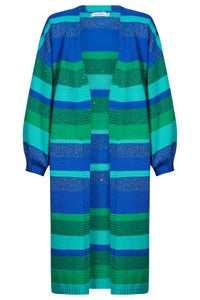 Yuma Cardigan | Blue/Oasis