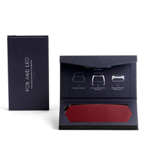 Load image into Gallery viewer, Leather Glasses Case | Burgundy