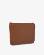 Load image into Gallery viewer, Flat Pouch l Tan Saffiano