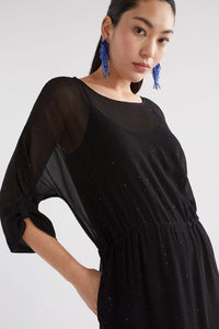 Gille Dress | Black Multi Glitter