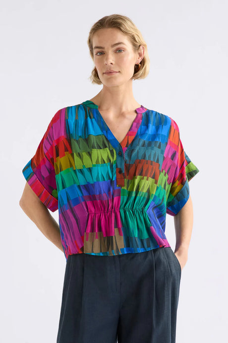 Seka Top | Lind Dark Print