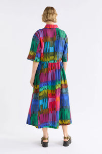 Linen Light Dress | Lind Dark Print