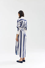 Load image into Gallery viewer, Buddy Shirt Dress | Royal Stripe