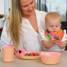Load image into Gallery viewer, Silicone Two Tone Dinner Set | Pink