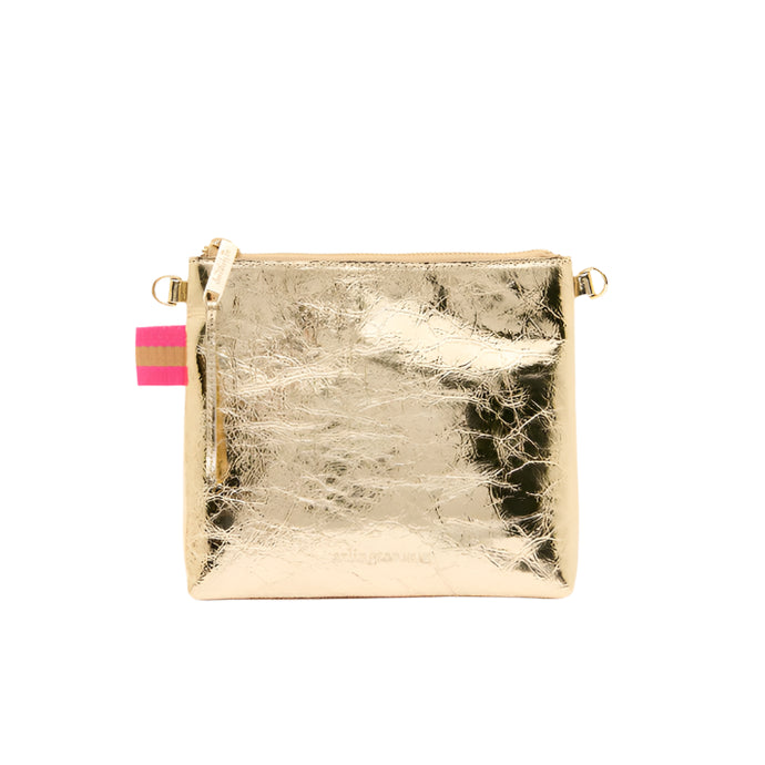 Alexis Crossbody | Gold Crinkle