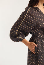 Load image into Gallery viewer, Antonia Ramie Dress in Choc/Beige