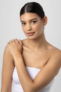 Heather Gold Bracelet | Pearl