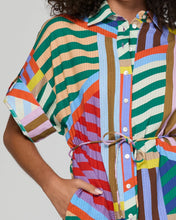 Load image into Gallery viewer, Maui Shirt Dress | Liquorice Stripe