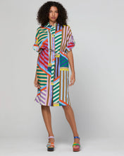 Load image into Gallery viewer, Maui Shirt Dress | Liquorice Stripe