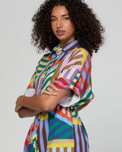 Load image into Gallery viewer, Maui Shirt Dress | Liquorice Stripe
