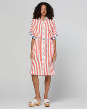 Load image into Gallery viewer, Maui Shirt Dress | Watermelon Stripe