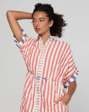 Load image into Gallery viewer, Maui Shirt Dress | Watermelon Stripe