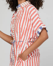 Load image into Gallery viewer, Maui Shirt Dress | Watermelon Stripe