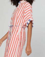 Load image into Gallery viewer, Maui Shirt Dress | Watermelon Stripe