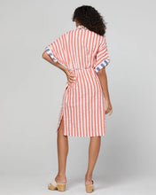 Load image into Gallery viewer, Maui Shirt Dress | Watermelon Stripe