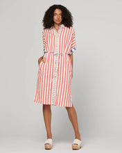Load image into Gallery viewer, Maui Shirt Dress | Watermelon Stripe