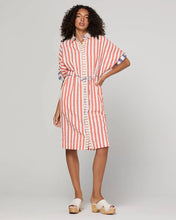 Load image into Gallery viewer, Maui Shirt Dress | Watermelon Stripe