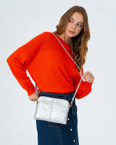 Bowery Wallet | Silver Crinkle