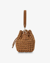Load image into Gallery viewer, Box Weave Bucket Bag | Tan