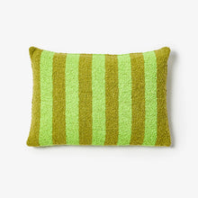 Load image into Gallery viewer, Boucle Stripe Acid Green Cushion | 60x40cm
