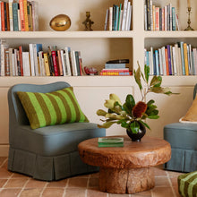 Load image into Gallery viewer, Boucle Stripe Acid Green Cushion | 60x40cm