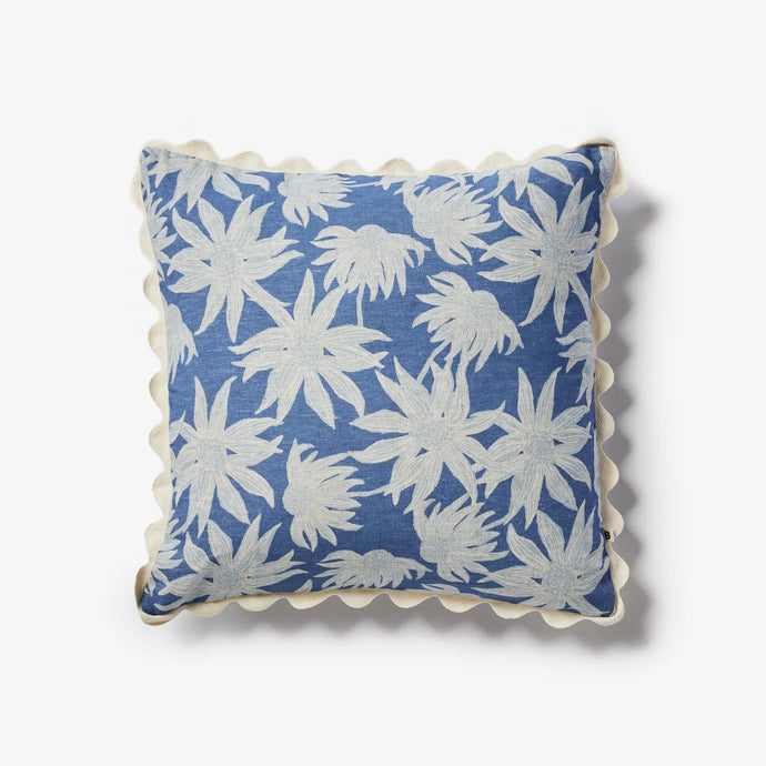 Flannel Flower Blue 50cm cushion