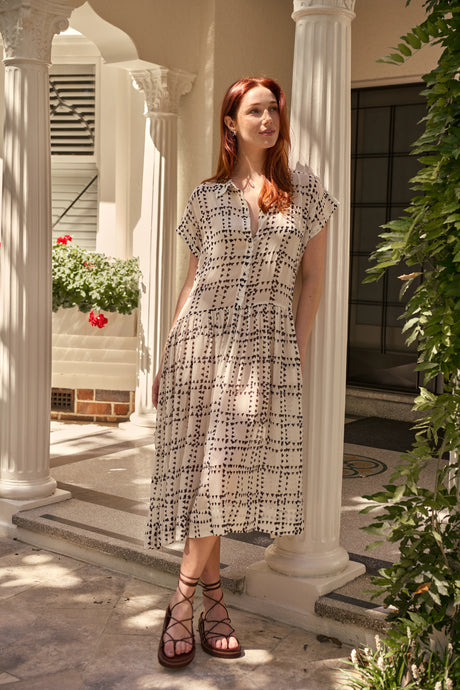 Lottie Dolman Sleeve Shirt Dress | Ivory