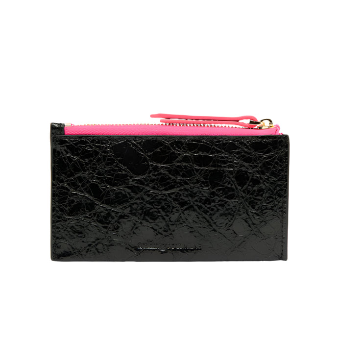 Compact Wallet | Black Crinkle