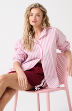 Load image into Gallery viewer, Darby Shirt | Berry Stripe