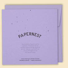Load image into Gallery viewer, Happy Birthday Constellations Card | Lavender