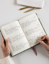 Load image into Gallery viewer, 2026 Petite Linen Bound Planner - Summer Perennials