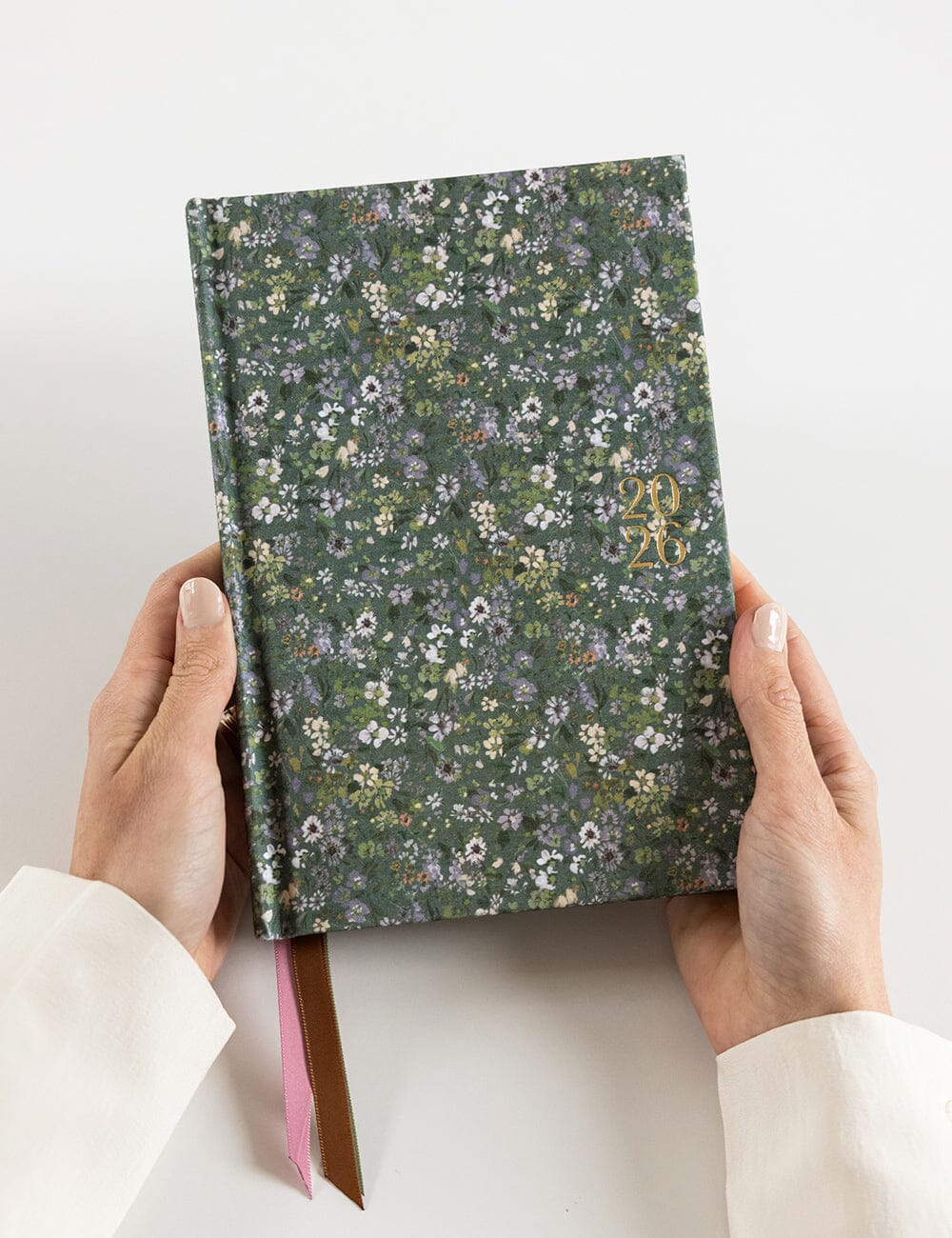 2026 Petite Linen Bound Planner - Summer Perennials