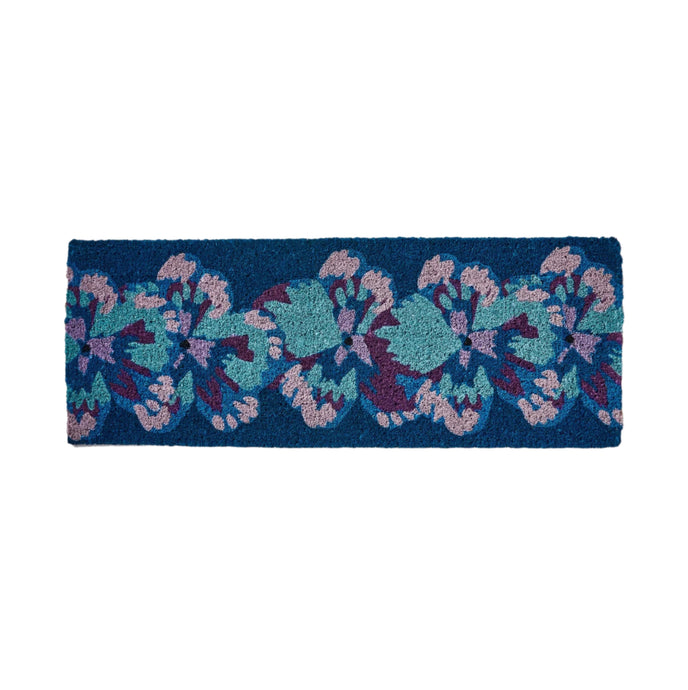 Pansy Blue Long Door Mat