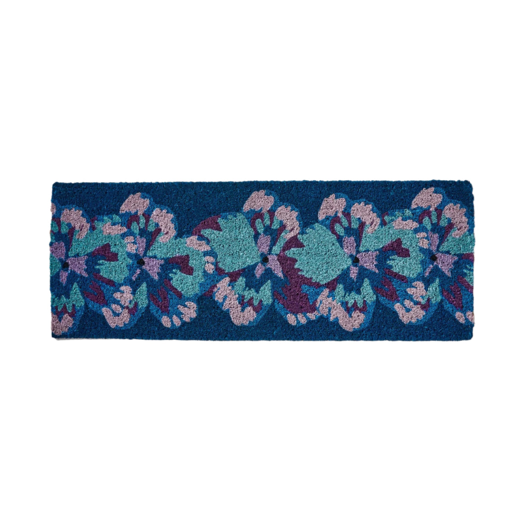 Pansy Blue Long Door Mat