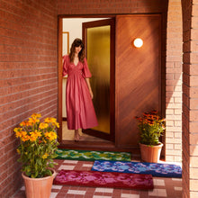 Load image into Gallery viewer, Pansy Blue Long Door Mat