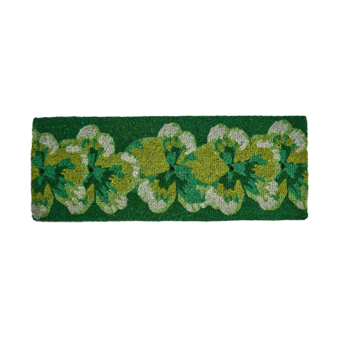 Pansy Green Long Door Mat