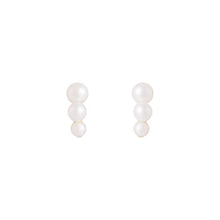 Load image into Gallery viewer, Triplet Pearl Studs