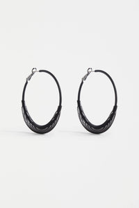 Solf Hoop Earring | Black