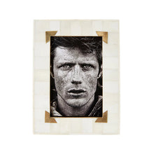 Load image into Gallery viewer, Shaba Bone/Brass Photo Frame 4x6