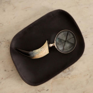 Avada Horn Magnifying Glass | Natural Horn & Nickel