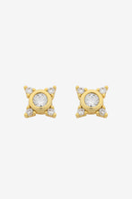 Load image into Gallery viewer, Lauren Soft Gold Clear Stud