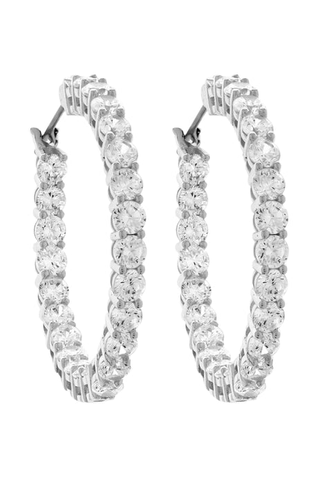 Dolce Vita Rhodium Earring
