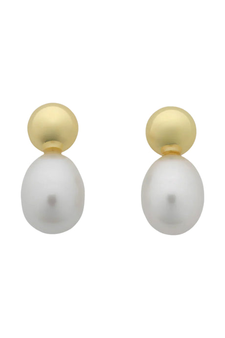 Cove Earring | Gold Pearl