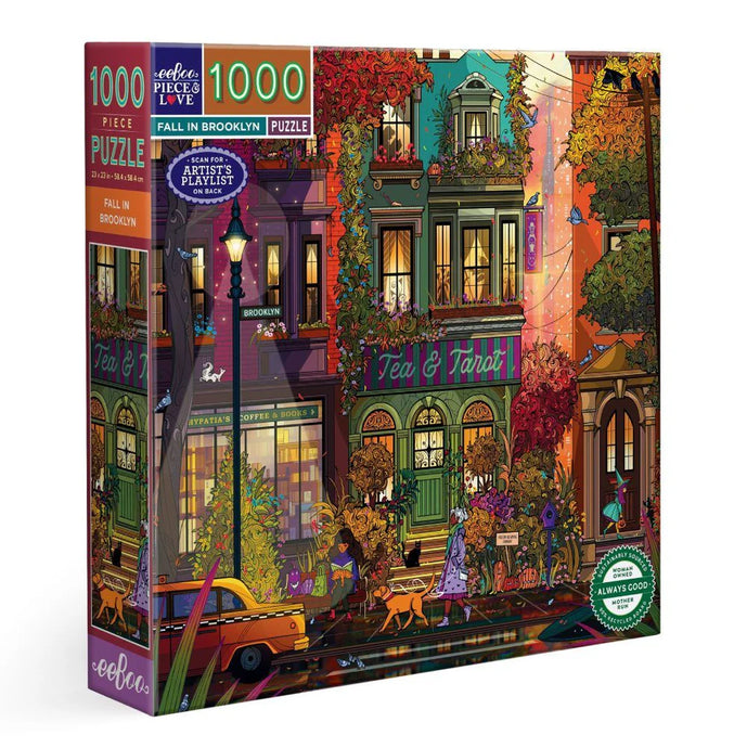 eeBoo 1000 Pc Puzzle – Fall Brooklyn