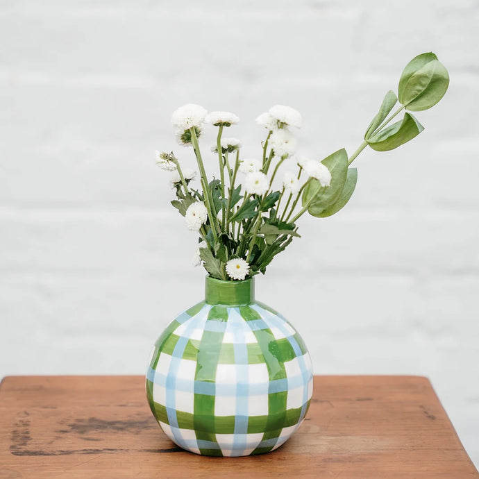 Emerald & Cornflower Gingham